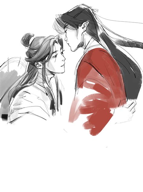 new Hualian art wip - moon draws tgcf