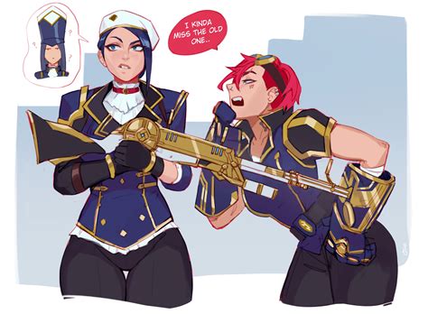 vi, caitlyn, arcane vi, and arcane caitlyn (league of legends and 1