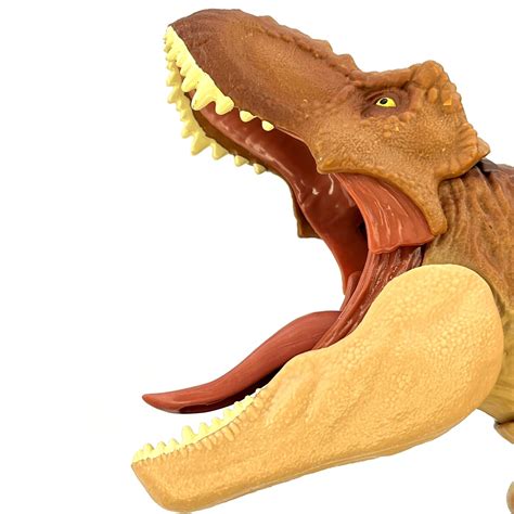 Mattel 19" Tyrannosaurus Rex Jurassic World Chomp Action Brown T Rex ...