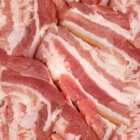 Seamless Texture or Wallpaper, Fresh Pork Sliced Small Portions. Raw ...