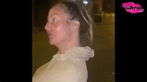 Classy Takes a Cum Load on her Face then Walks around the Streets with