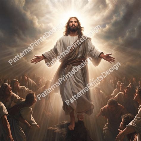The Rapture | Jesus Christ Art | High Quality AI Generated Artwork of