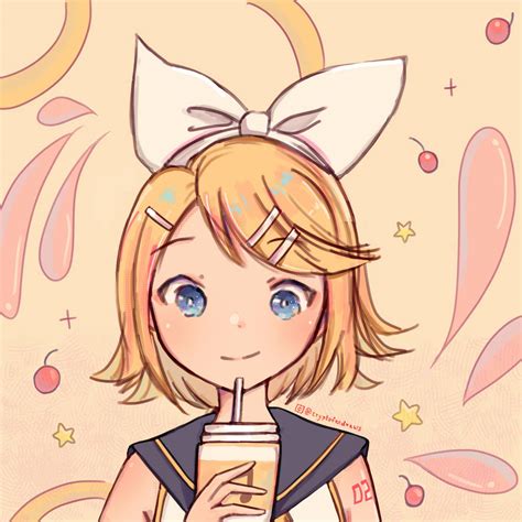 rin kagamine fanart  cryptofox  deviantart