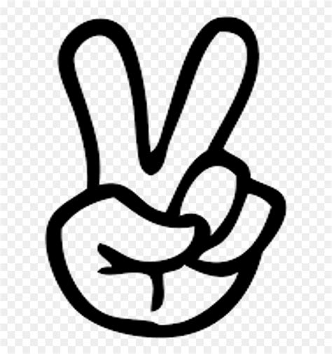 Download Fingers Drawing Peace - Peace Fingers Clip Art - Png Download ...