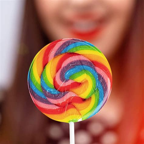rainbow swirl lollipops variety pack  individually wrapped suckers