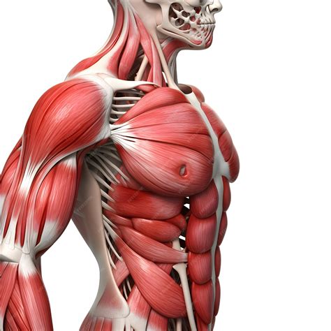 premium ai image human anatomy muscle shoulder  illustration