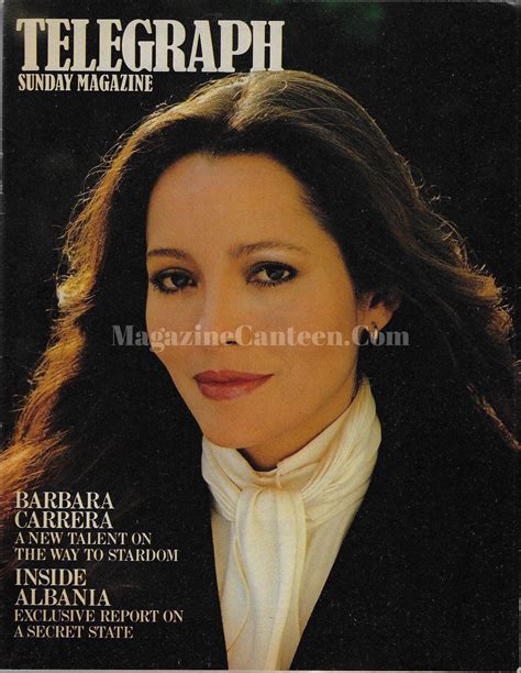 The Telegraph Magazine - Barbara Carrera – magazine canteen