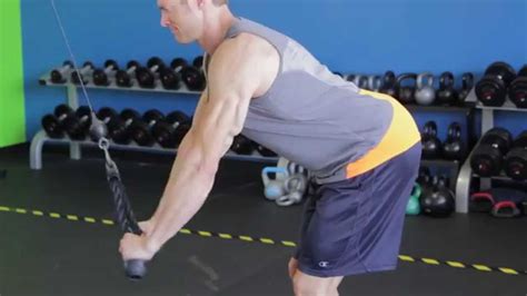 Triceps Rope Pushdown (3 angles) - YouTube