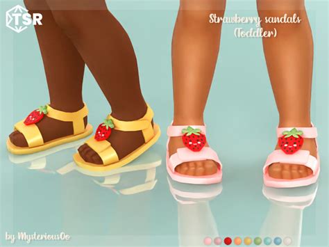 The Sims Resource - Strawberry sandals Toddler