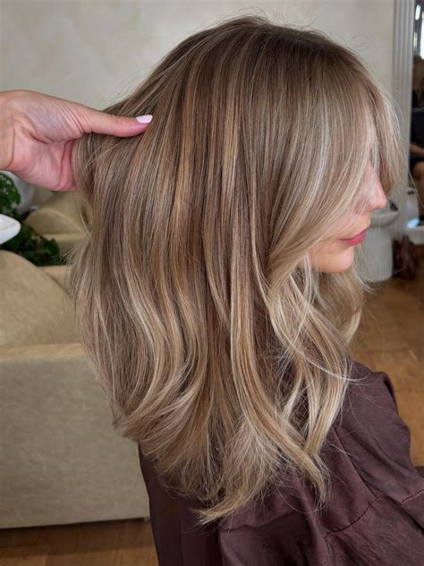 Clients rave about brunette to blonde balayage results online 17