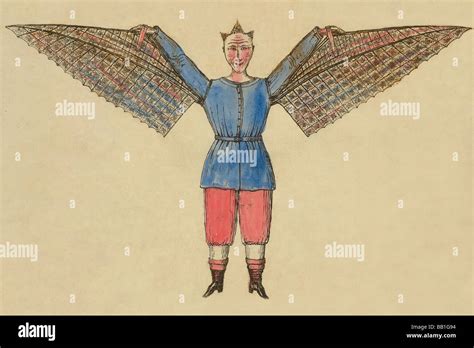 Man with Wings Stock Photo - Alamy