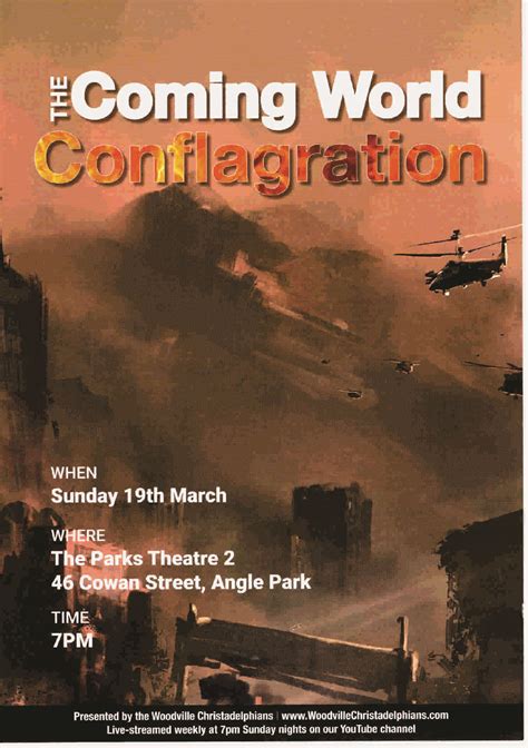 The Coming World Conflagration - Open Your Bible