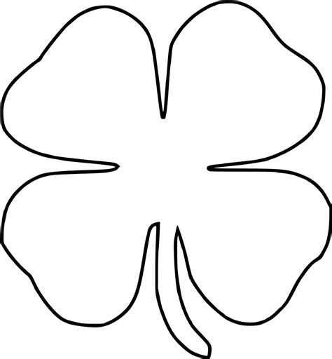 Download Transparent Four Leaf Clover Drawing - Four Leaf Clover ...