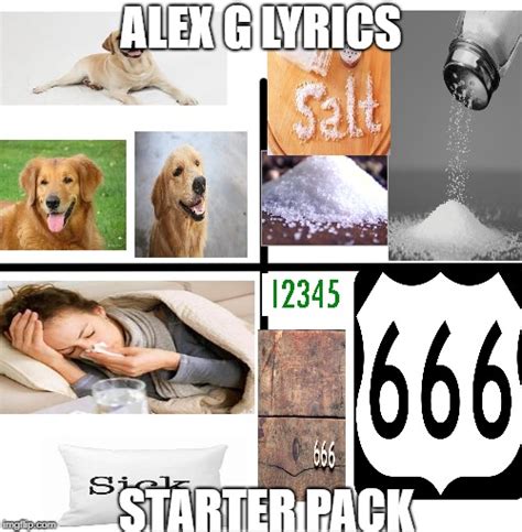 Alex G Lyrics Starter Pack : r/sandyalexg