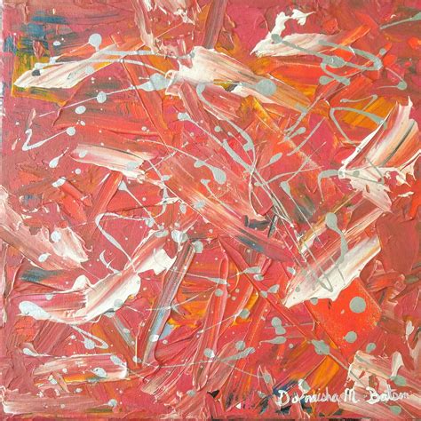 12x12 Abstract Painting Silver Foxx – Just Dorneisha