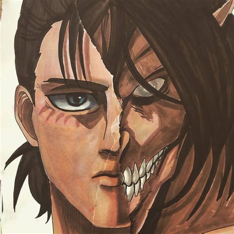 eren yeager  titan form attack  titan  cheezyneedz