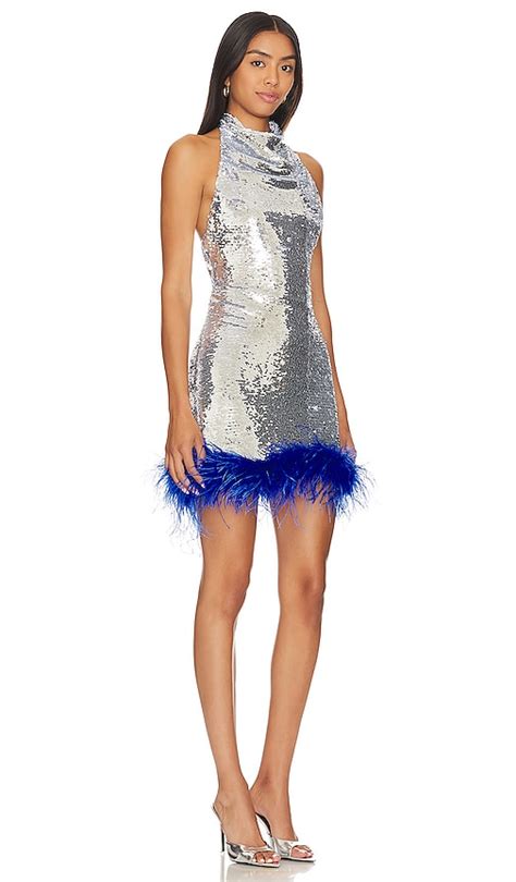 designer silver dress stylish party  cocktail attire