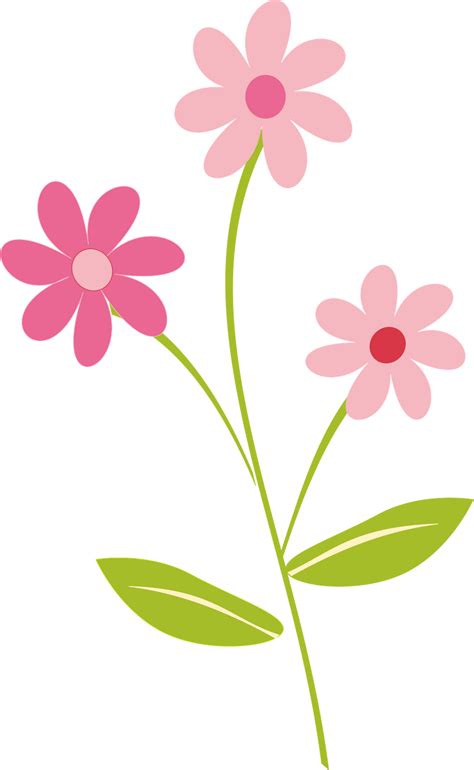 cartoon flowers  transparent png image