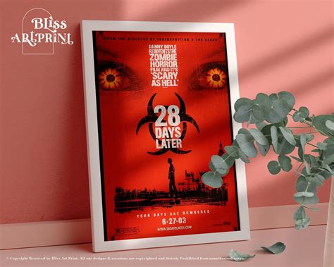 28 Days Later Movie Poster 28 Days Later Poster Movie | Etsy