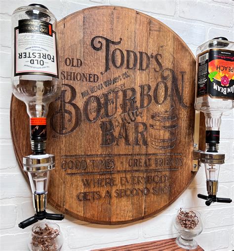 Authentic Bourbon Barrel Lid Bar Decor for Home Bar Man Cave - Etsy