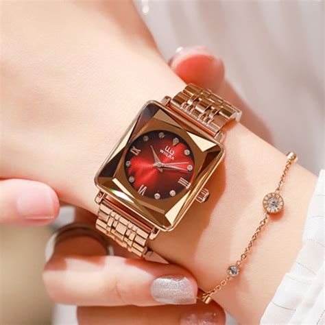 13.19US $ 40% OFF|Women Watches Rose Gold Square | Rose Gold Watch ...