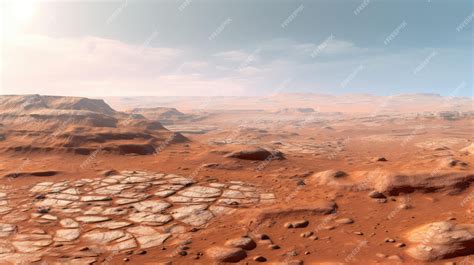 Premium Photo | Red Mars Hellas Planitia illustration universe planet ...