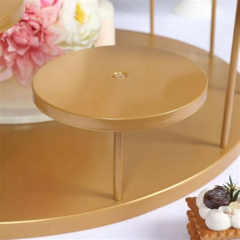 cake stand wedding meetoz  piece  metal cake stand set gold