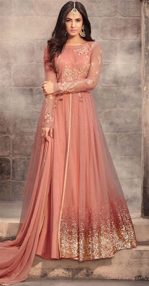 Bollywood Celebrity Pink Anarkali Suit, 54% OFF