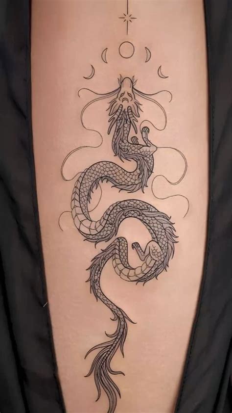 Dragon tattoo | Tattoos, Dragon tattoo for women, Small tattoos