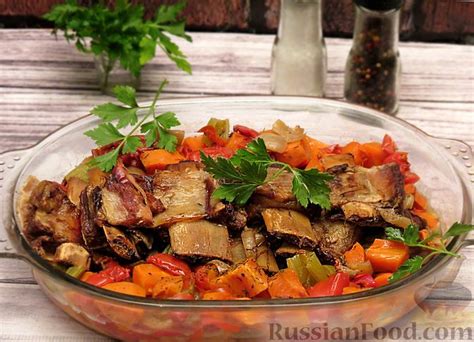 Рецепт: Говяжьи рёбрышки, запечённые с овощами (в рукаве) на ...