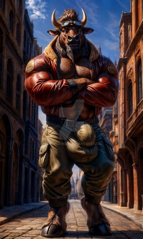 Darly-Anthro Bull by Ferophemon on DeviantArt