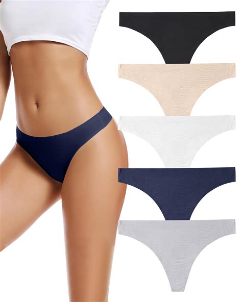 Snapklik.com : Voenxe Seamless Women Underwear Thongs,No Show Ladies