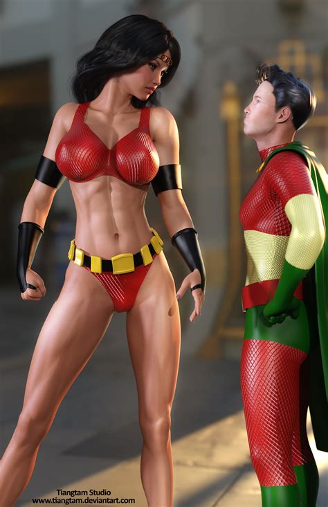 Big Barda and Mister Miracle WIP by tiangtam on DeviantArt