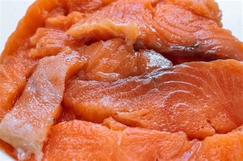 premium photo salmon lightly salted pieces