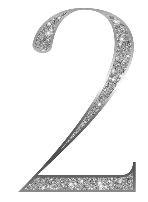 Silver glitter numbers 37303977 PNG