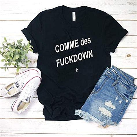 Amazon.com: COMME des FUCKDOWN T-Shirt Hoodie : Handmade Products