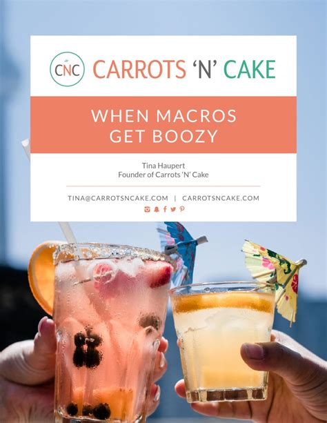 how to track alcohol macros