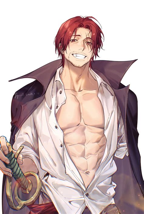 shanks (one piece) drawn by xuchuan | Danbooru