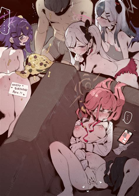 sensei kayoko aru mutsuki  haruka blue archive drawn
