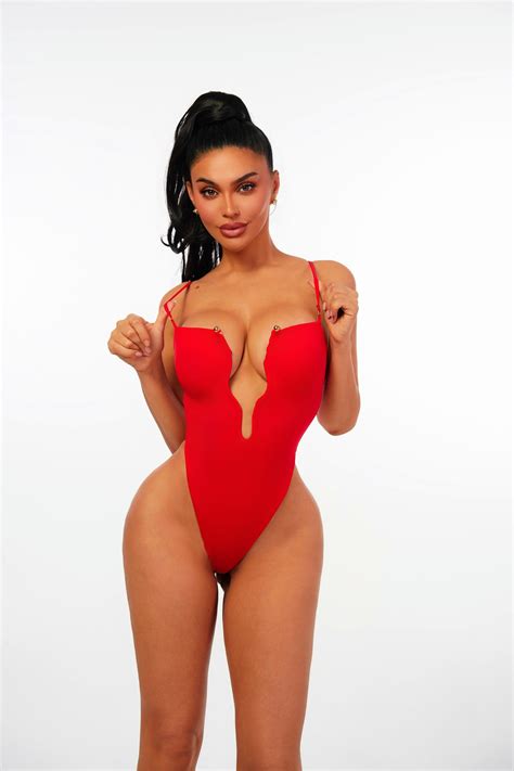 La Sirena Sexy Red One Piece