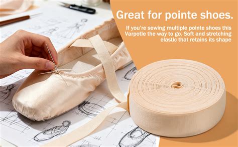 amazoncom pointe shoe elastic ribbon  yd soft stretch ballet