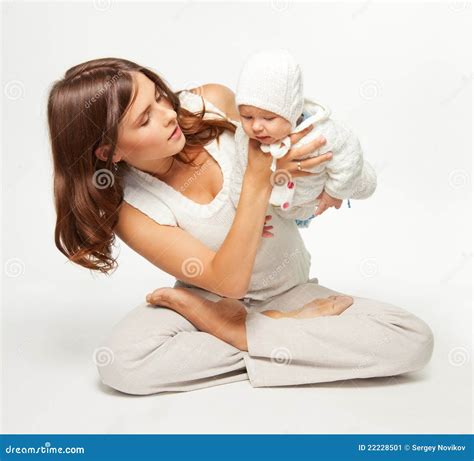 Exercise from the First Day after Giving Birth Stock Image - Image of