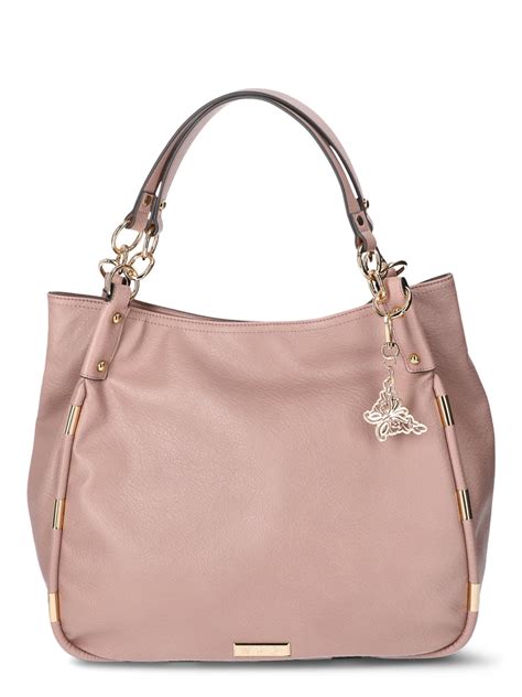 Jessica Simpson Women's Sadie Faux Leather 4 Poster Handbag, Thistle