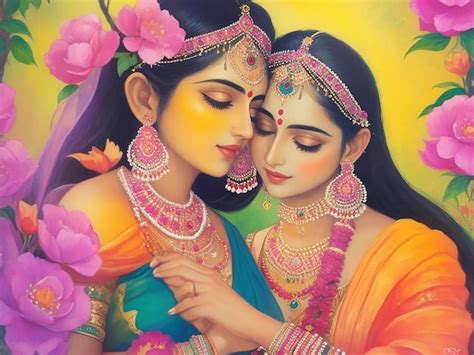 premium ai image radha rani paintinggenerative