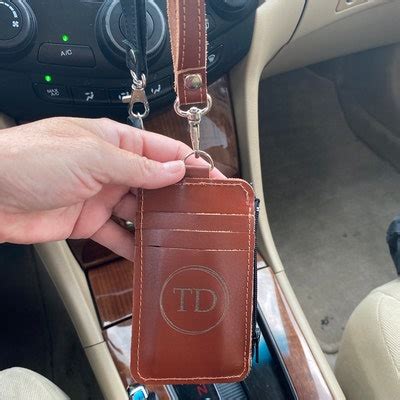 Personalized Id Holder,leather Id Badge Holder,leather Id Tag,leather ...