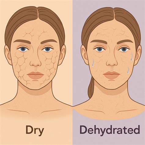 dry skin dehydrated skin understanding  differences advantage
