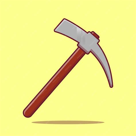 premium vector vector drawing   pickaxe isolated   white