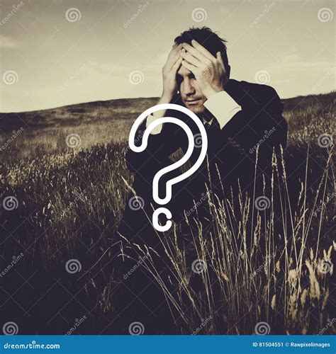 Question Mark Asking Confusion Thought Help FAQ Concept Stock Image