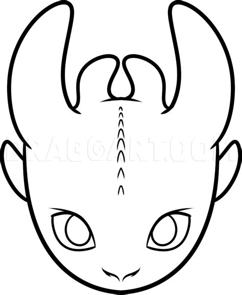 how to draw toothless easy