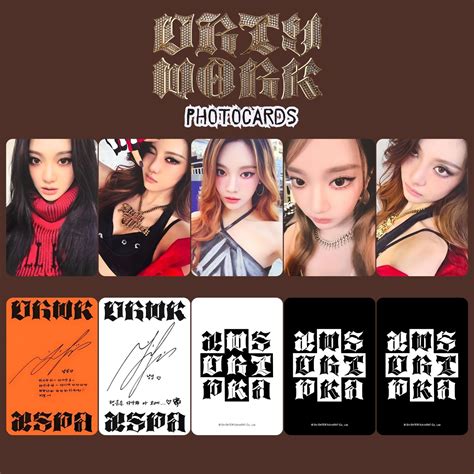 AESPA NingNing '' Dirty Work '' Photocards Set